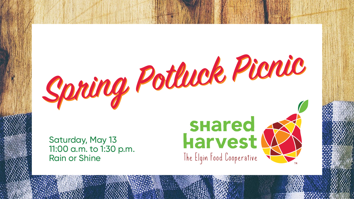 Spring Potluck Picnic Saturday May 13